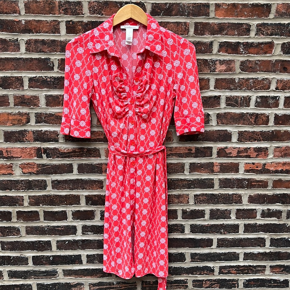 Laundry by Design red and white dress